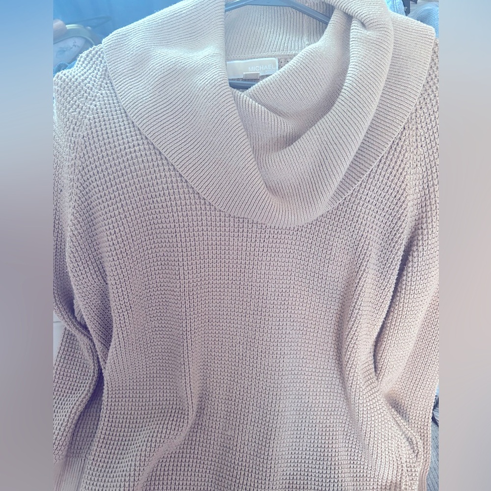 Michael Kors Women Cowl Neck Gray Sweater